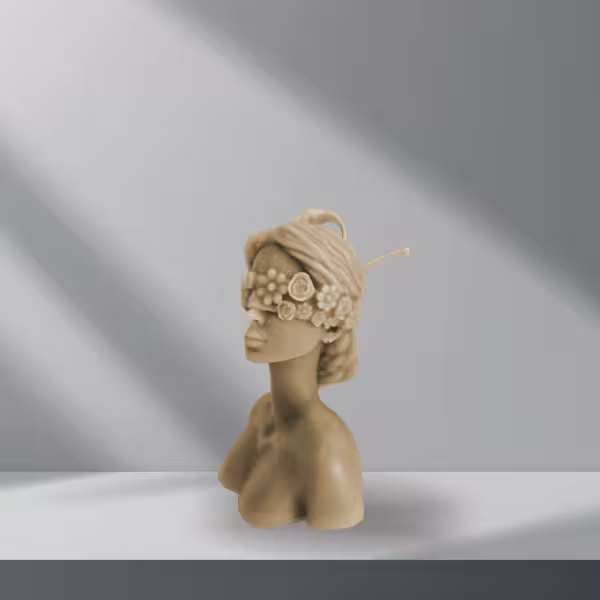 شمع دکوری ناتالی بزرگ نسکافه ای