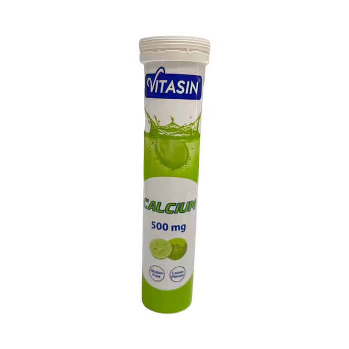 Calcium 500 Mg Effervitasin Tablet Vitasin قرص جوشان کلسیم ویتاسین 500 میلی گرم