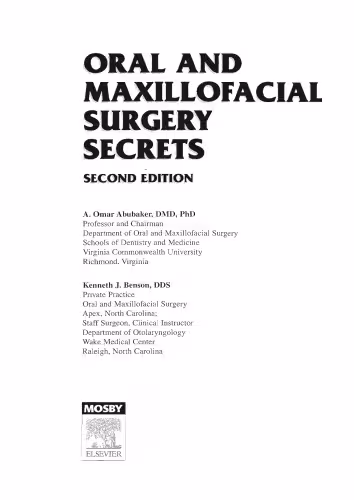 خرید و دانلود نسخه کامل کتاب Oral and Maxillofacial Surgery Secrets