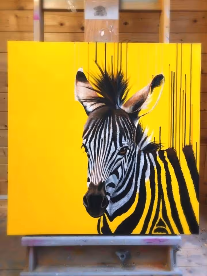 تابلو گوره خر نقاشی شده کار دست کد کالا 357