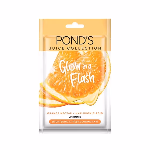 ماسک صورت پرتقال پوندز PONDS ورقه ای Glow in a Flash