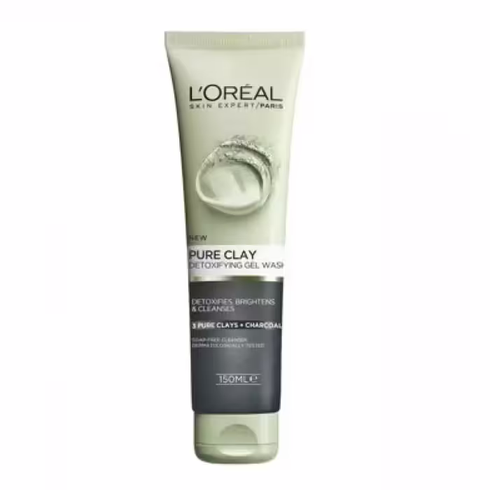 اسکراب لورال Loreal حاوی خاک رس و زغال حجم 150 میل