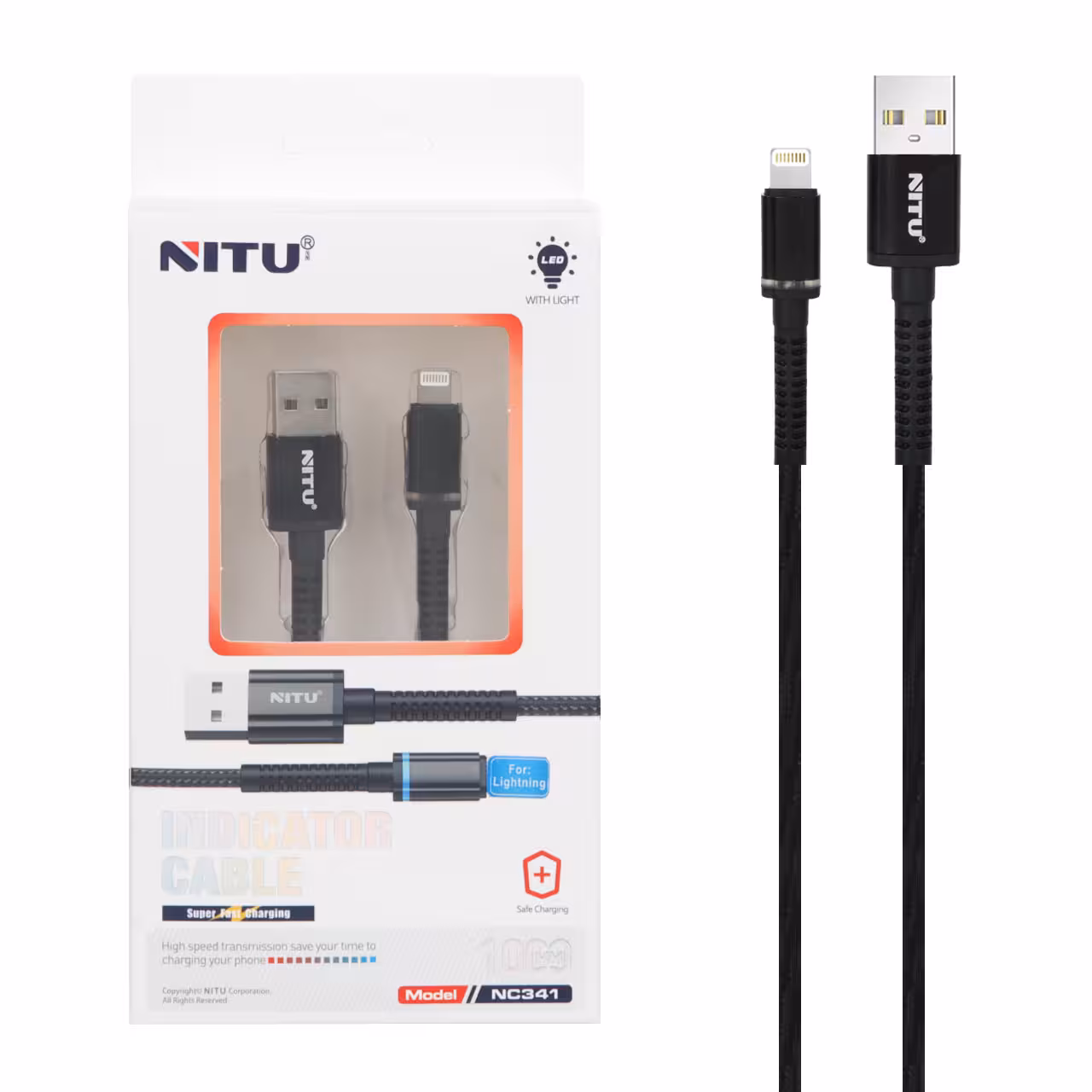 کابل شارژ آیفون NITU مدل NC341