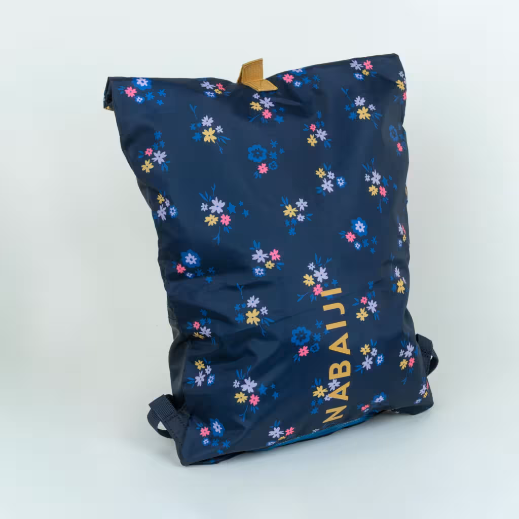 کوله پشتی استخر نابایجی – دکتلون Nabaiji Swimming Backpack – Navy Blue / printed – Lighty 100