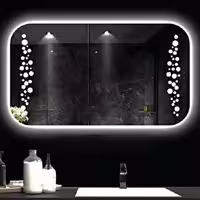 اینه بک لایت پدیده پلاس سایز 60در 40 مدل توپک