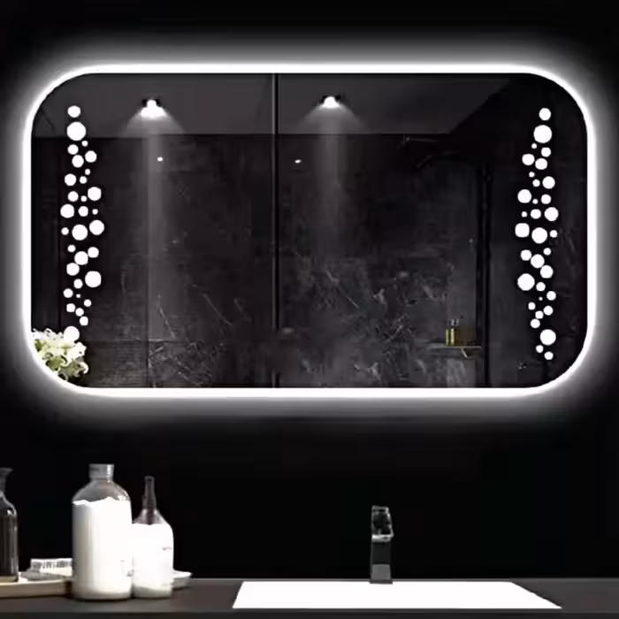 اینه بک لایت پدیده پلاس سایز 60در 40 مدل توپک