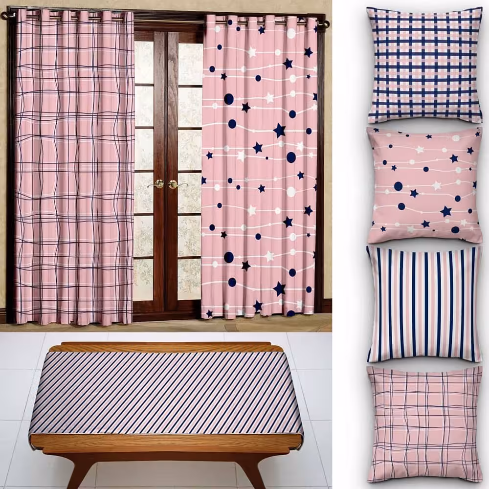 کاور کوسن کد 367 (صورتی سرمه ای)