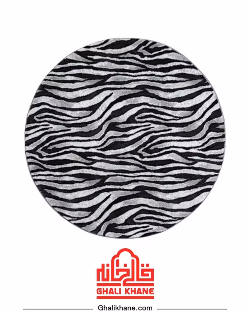 فرش مدرن زرباف طرح زبرا