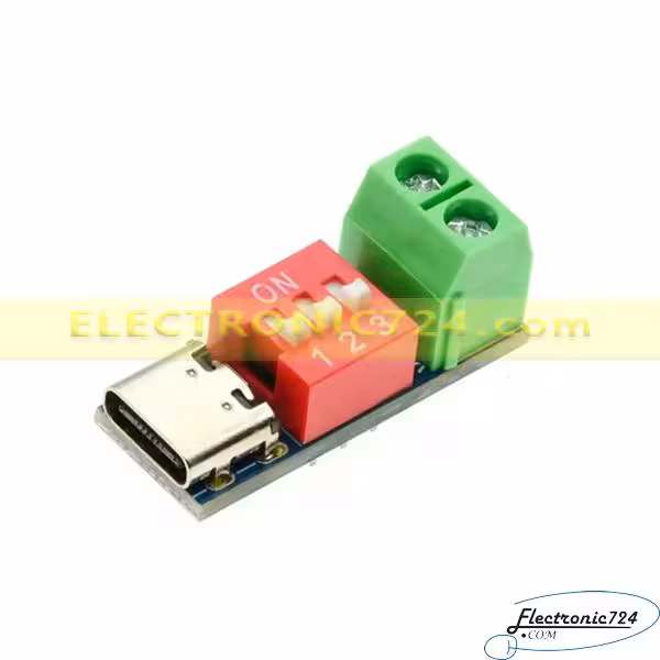 ماژول دریافت ولتاژ 5 تا 20 ولت از USB-C PD مدل 303PDSink01