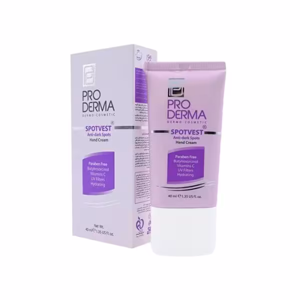 کرم روشن کننده و ضد لک دست پرودرماProDerma Spotvest Anti Dark Spots Hand Cream