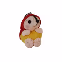 عروسک فندوق مدل آویزی زرد کد 102
