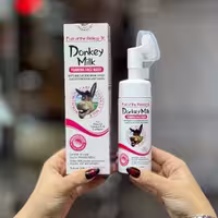 فوم شستشوی براش دار صورت شیر الاغ وکالی قرمز DONKEY MILK WOKALI