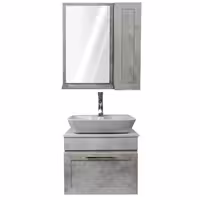 ست کابین روشویی و آینه چارسو مدل لستا Lesta (سایز 60)