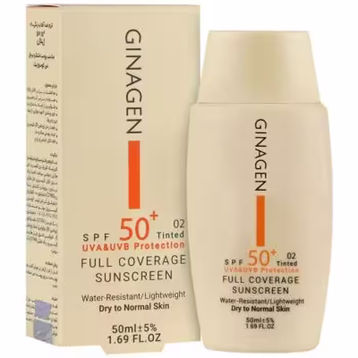 کرم ضد آفتاب رنگی پوست خشک SPF50 (02)