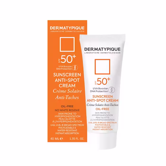 ضد آفتاب ضد لک  SPF50 فاقد چربی بی رنگ درماتیپیک 40 میل