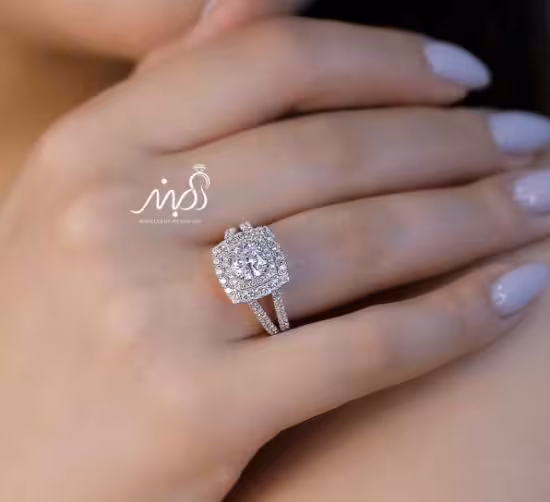 💎انگشتر لوکس جواهری خاص و زیبا؛ نقره عیار 925 (R_1028)