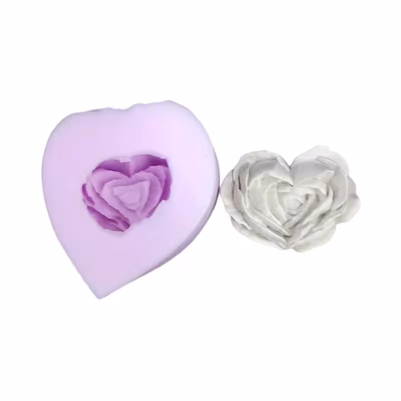 قالب سیلیکونی گل قلبی 6در 5 سانت