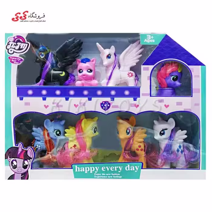اسباب بازی اسب تک شاخ پونی رنگی PONY