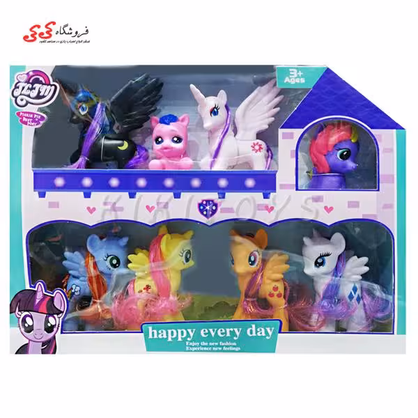 اسباب بازی اسب تک شاخ پونی رنگی PONY