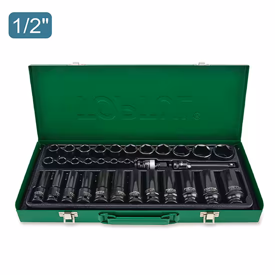 جعبه بکس 32 پارچه 1/2 بلند و کوتاه مشکی تاپتول (فشار قوی)