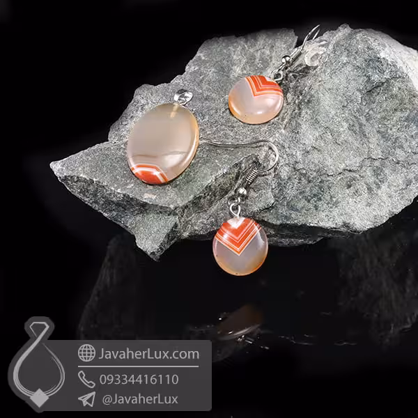 نیم ست سنگ عقیق _ کد : 400666