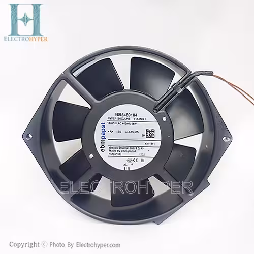 فن 15x15x3.8 دوسیم ebmpapst 110vAC