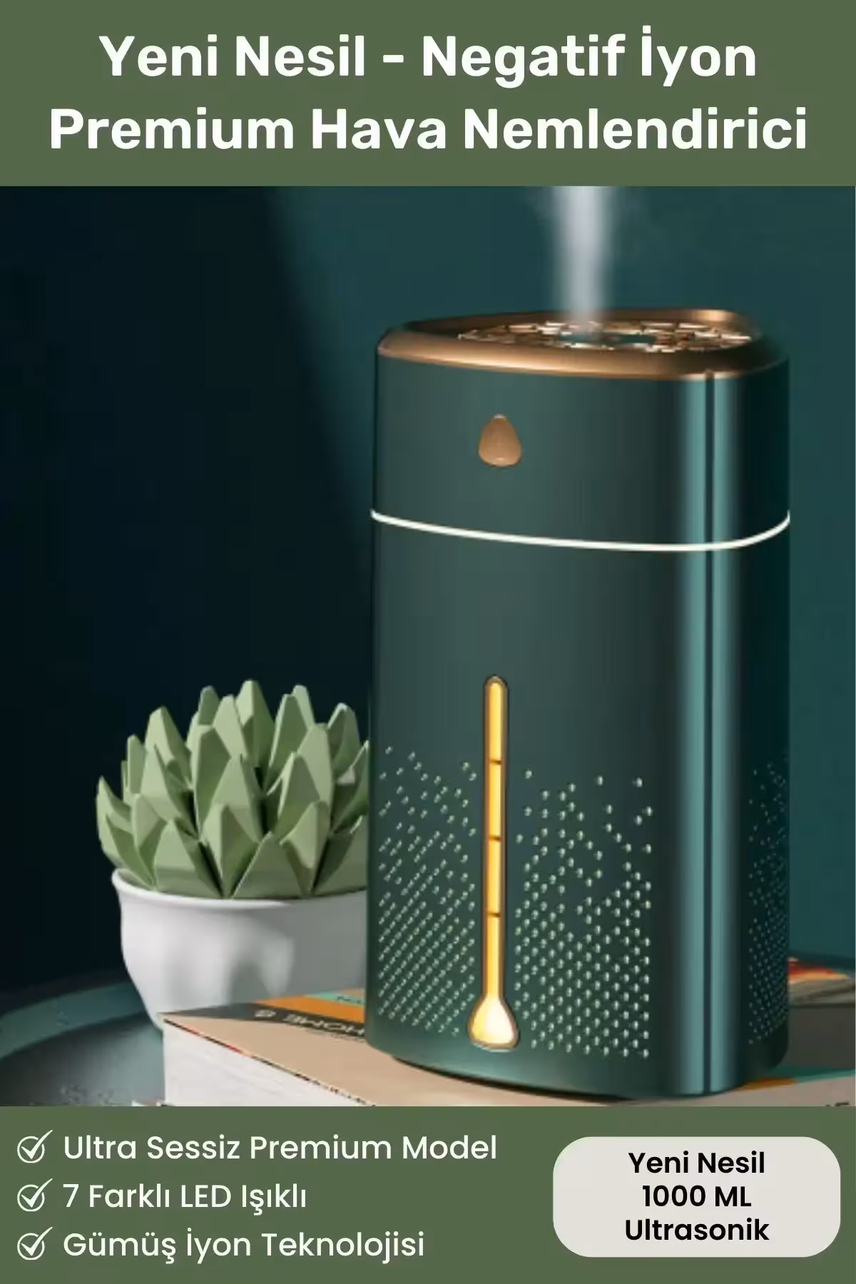 مرطوبکننده هوای اولتراسونیک 1000 میلیلیتر - 3975