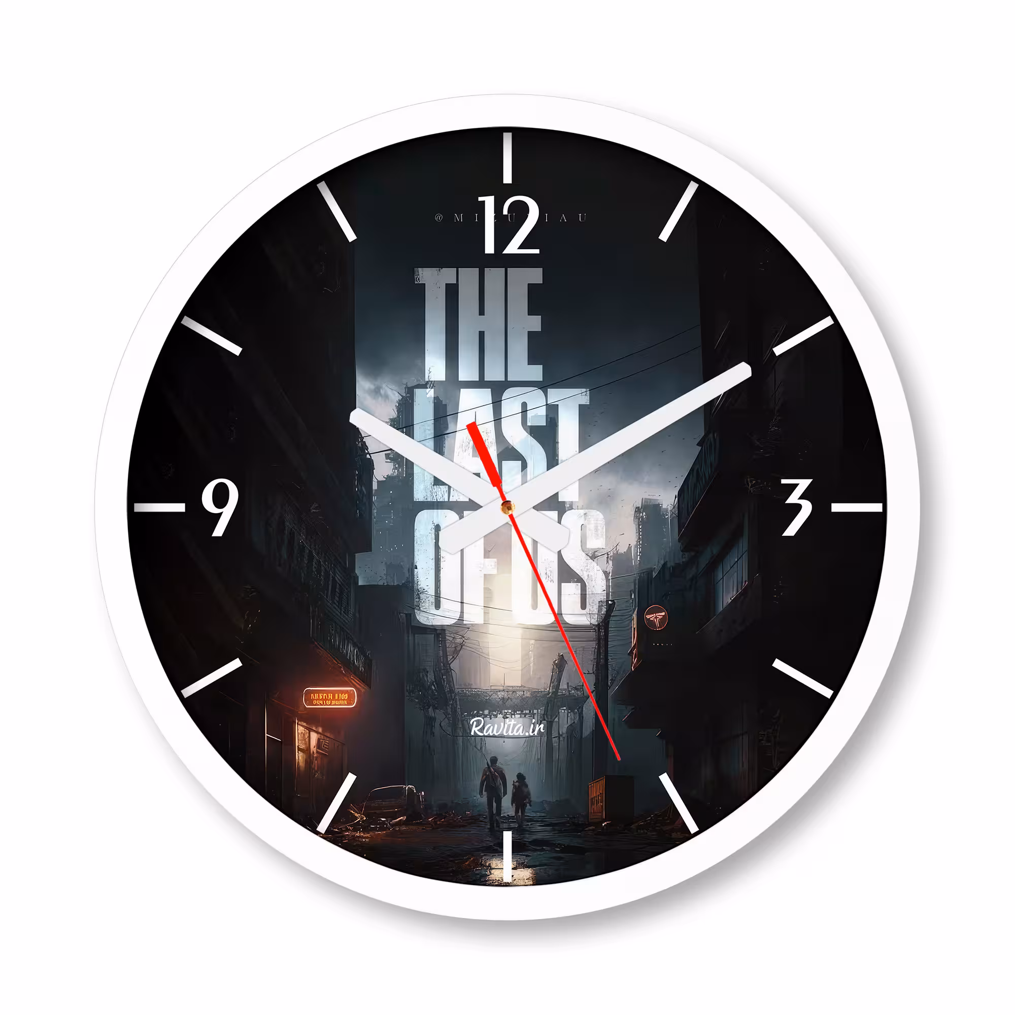ساعت دیواری بزرگ راویتا طرح آخرین بازمانده - Last of Us 2 کد 3701