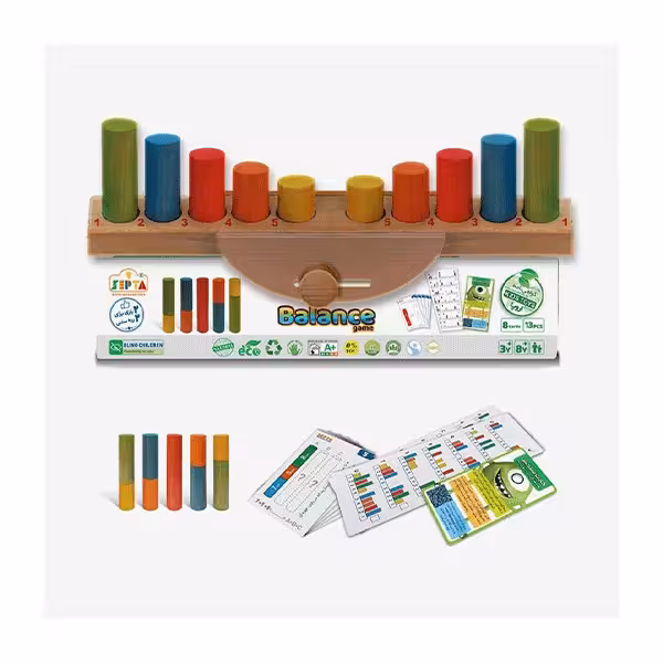 بازی فکری توازن چوبی سپتا مدل آموزش ریاضی و فیزیک