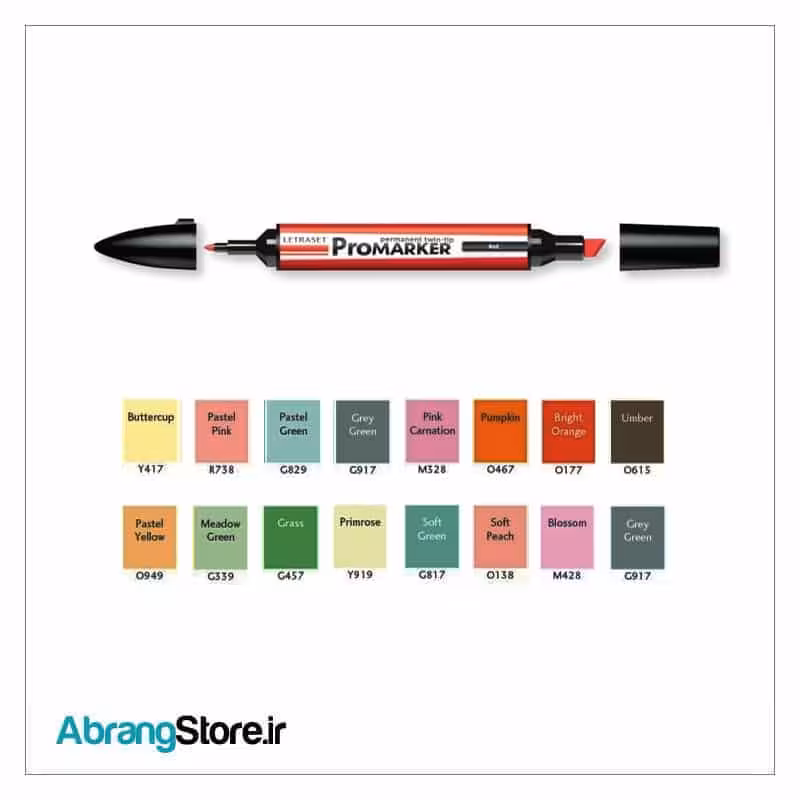 ماژیک پرومارکر ست 16 عددی | Promarker Permanent Twin-tip