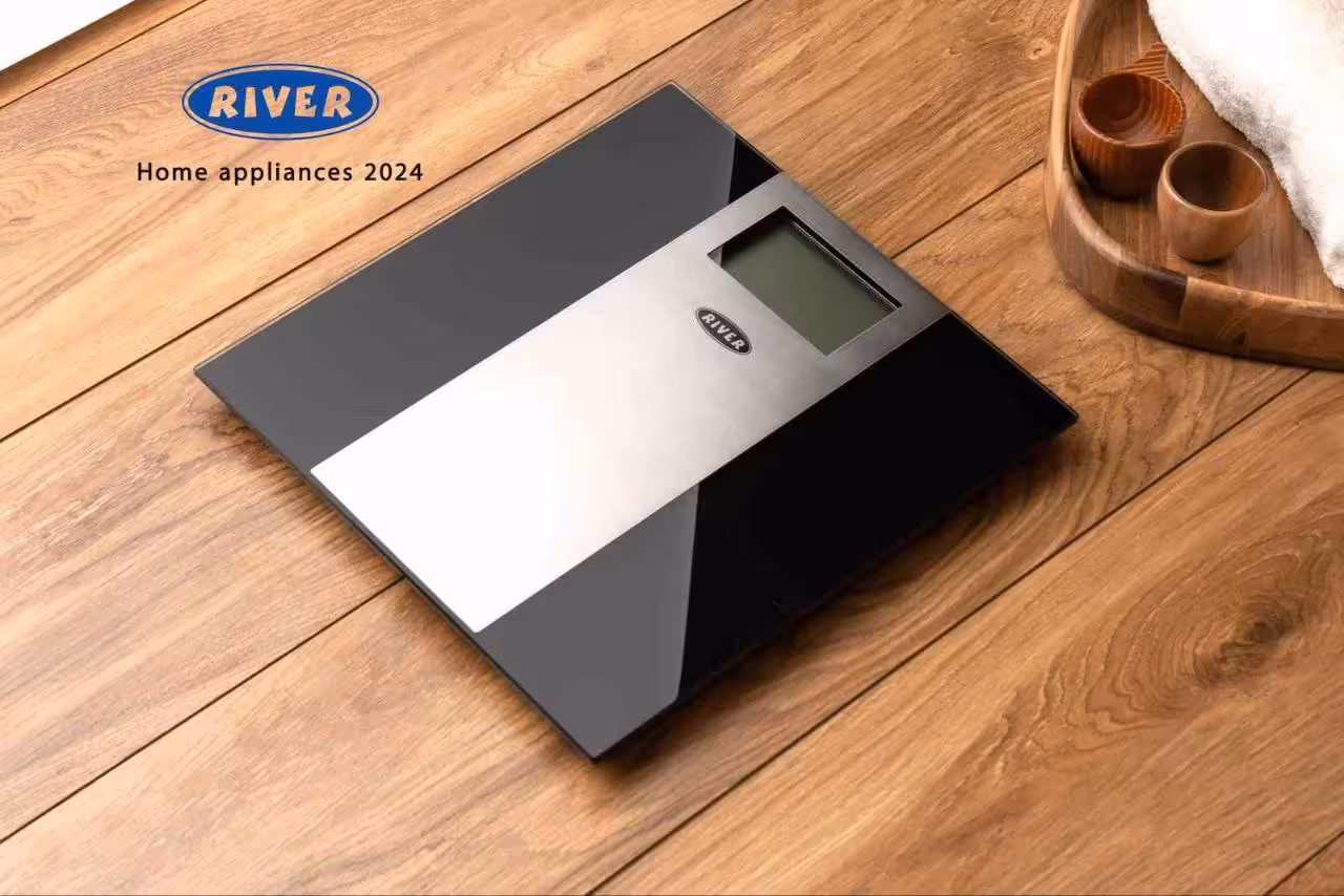 ترازوی وزن کشی تک لاین مشکی ریور کد 9346