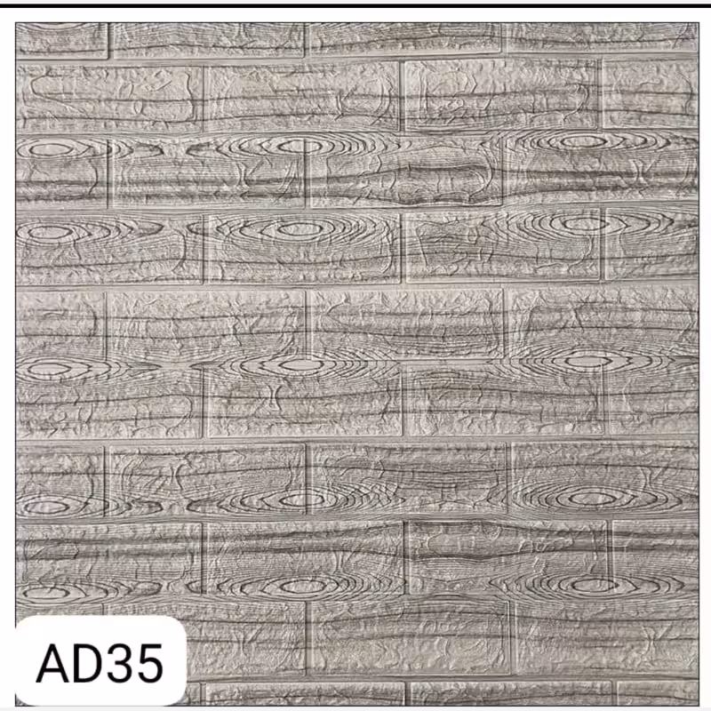 دیوارپوش فومی پشت چسبدار وارداتی کد AD35 ابعاد70در70 cm ضخامت 5میل (پس کرایه)