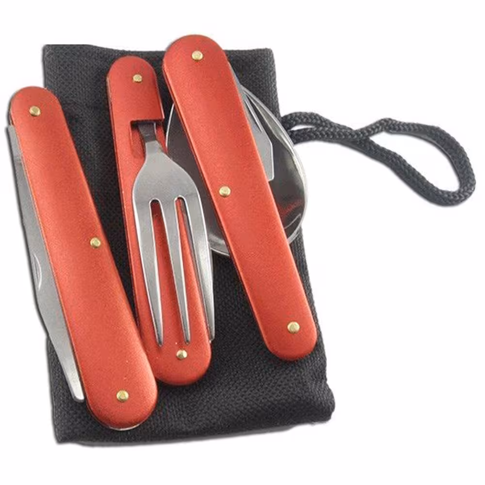 ست قاشق، چنگال و چاقو تاشو مسافرتی