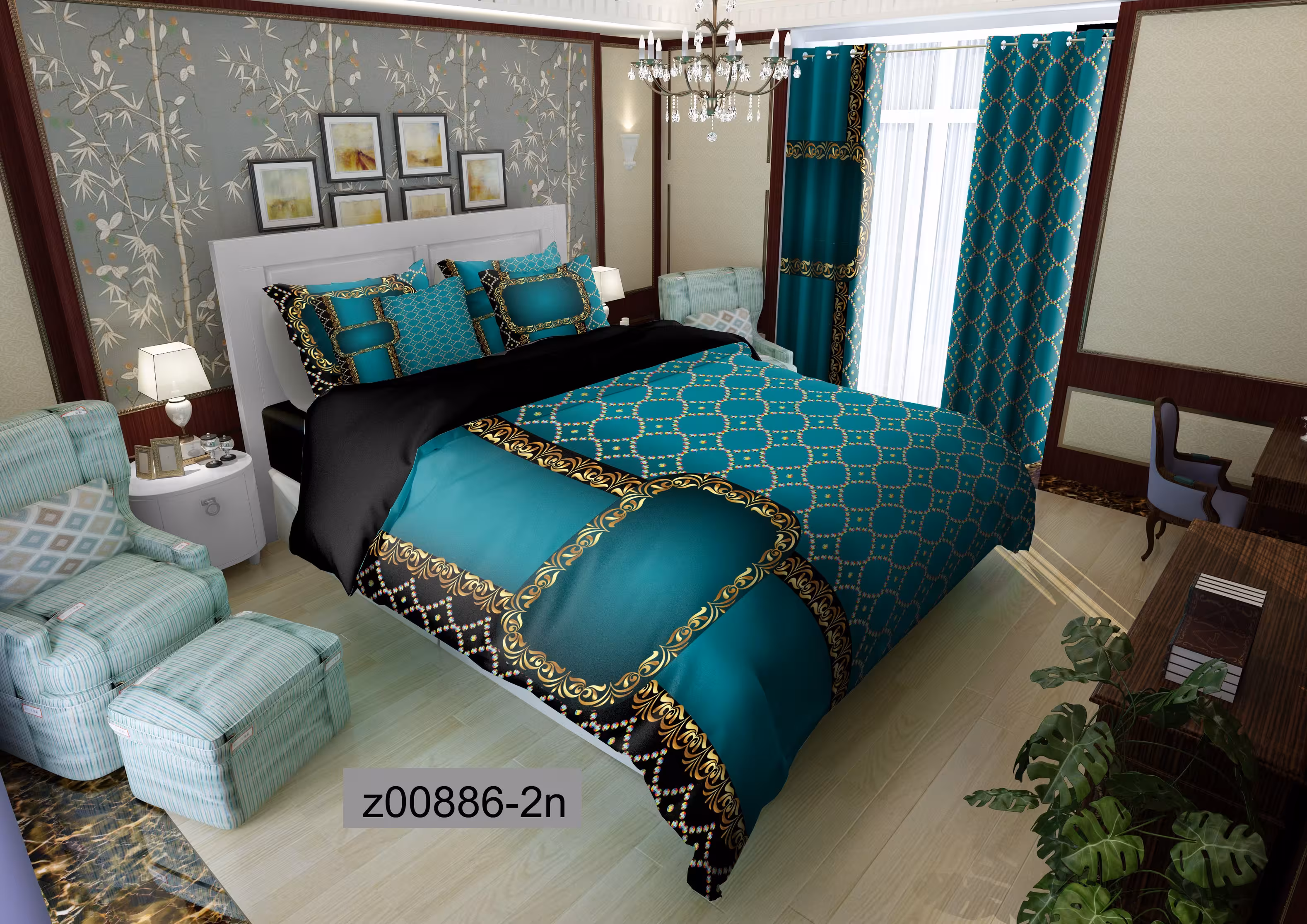 لحاف روتختی تنسل سه بعدی (3D) کالای خواب متین کد 886