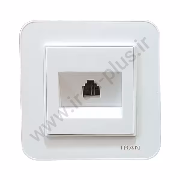 تلفن تک سوکت (2خط) مدل ارس سفید