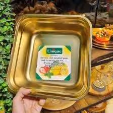 لگن 5 تیکه مربع طلایی