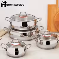 سرویس قابلمه استیل 8 پارچه کاراجا Emirgan