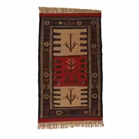 گلیم دستبافت مدل سفره کردی کد 4020537