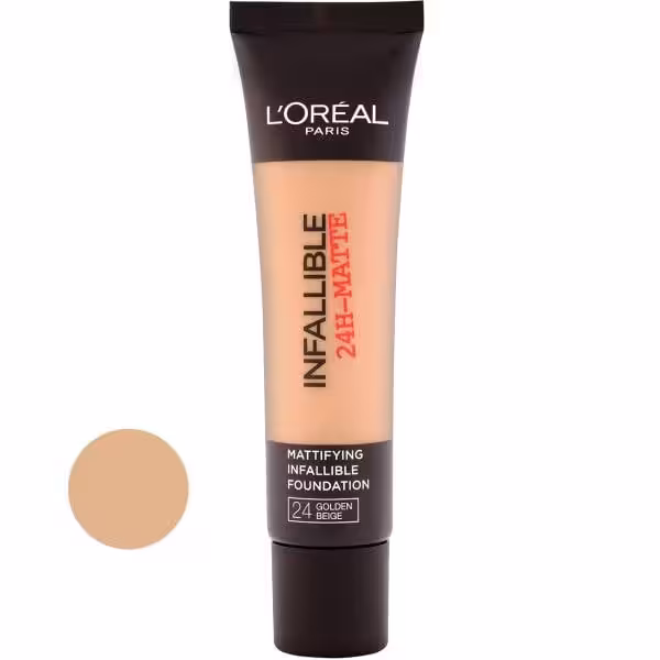 کرم پودر 24 ساعته تیوپی اینفالیبل اورآل شماره 24