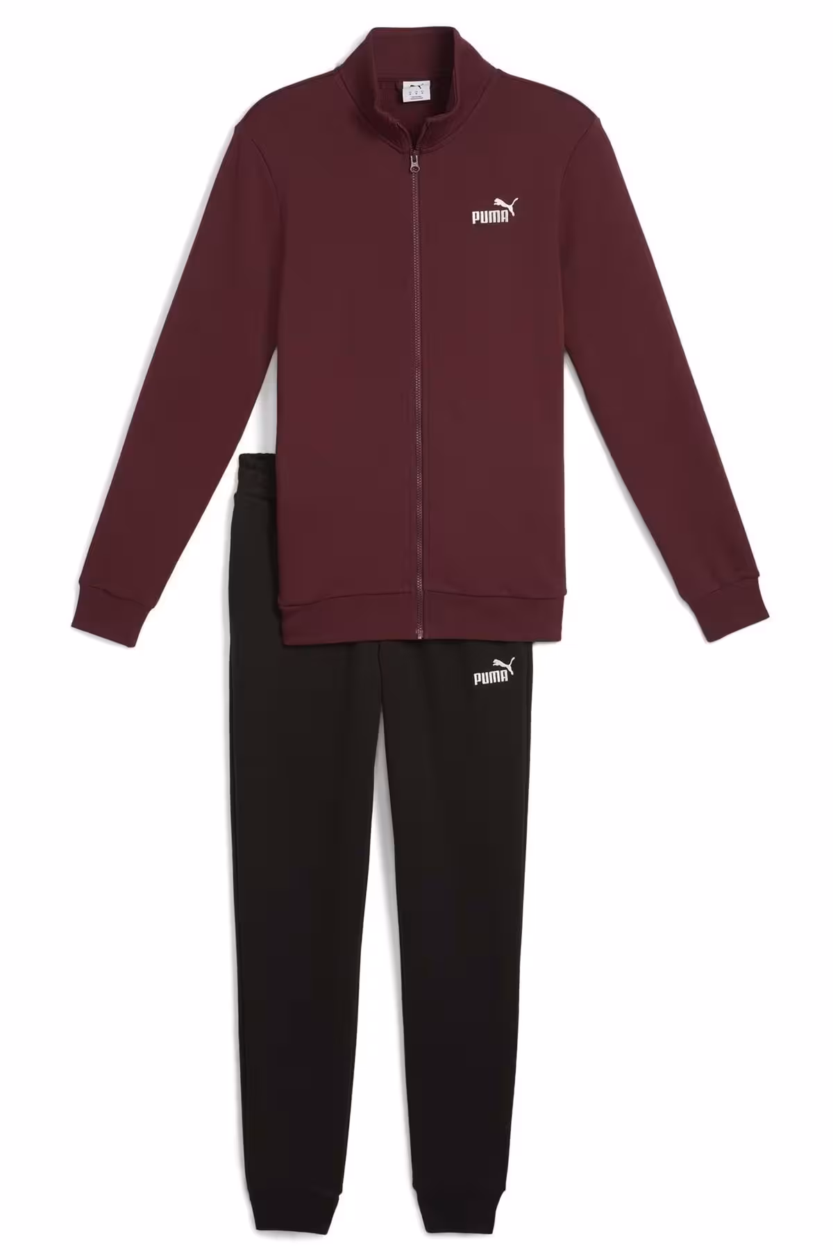 ست گرمکن مردانه کت و شلوار عرق ESS تیم لباس روزانه آقایان BURGUNDY Puma