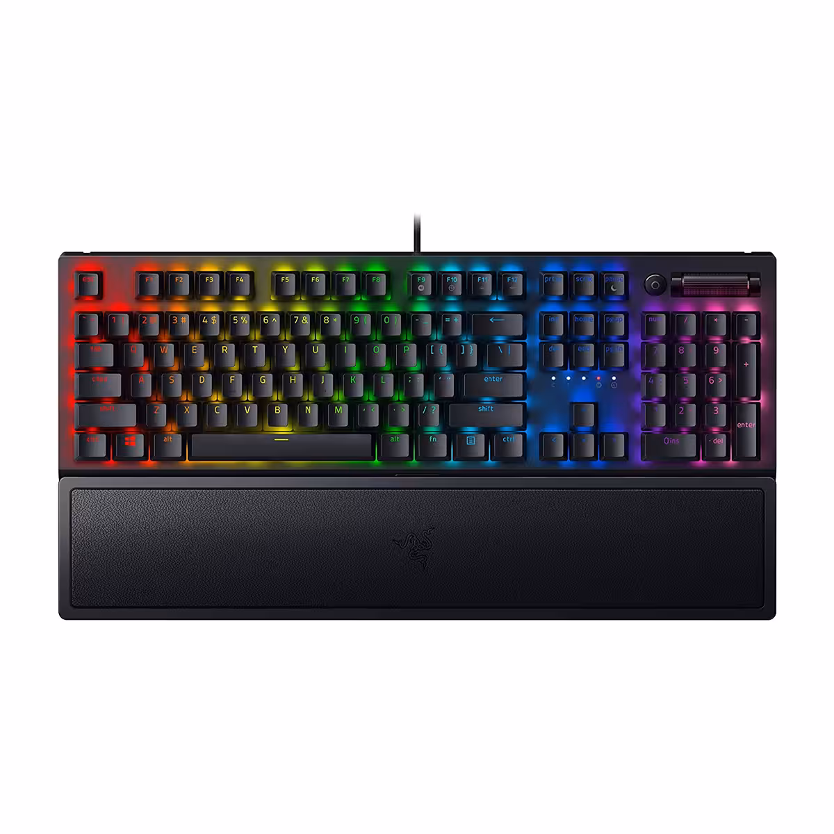 کیبورد گیمینگ ریزر مدل BlackWidow V3 سوئیچ سبز