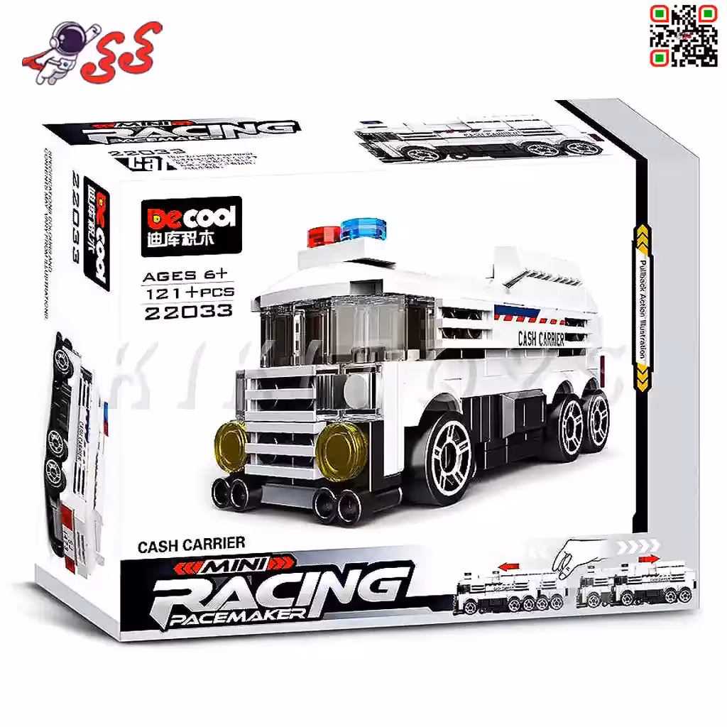 لگو ماشین حمل پول تکنیکال CASH CARRIER عقب کش DECOOL 22033