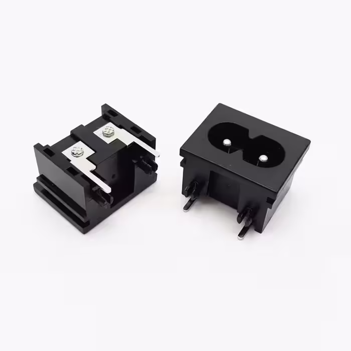 جک برق AC دوپین رایت رو بردی کد C1522Aجک پاور روبردی دوچاک