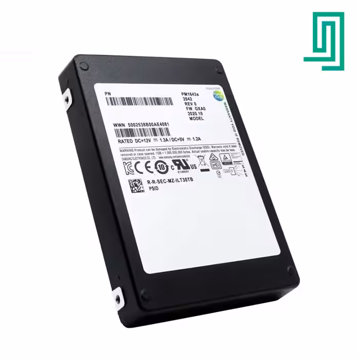 Samsung 15.36TB SAS PM1653 SSD 24Gb/s Internal 2.5" MZILT15THCHP-00007