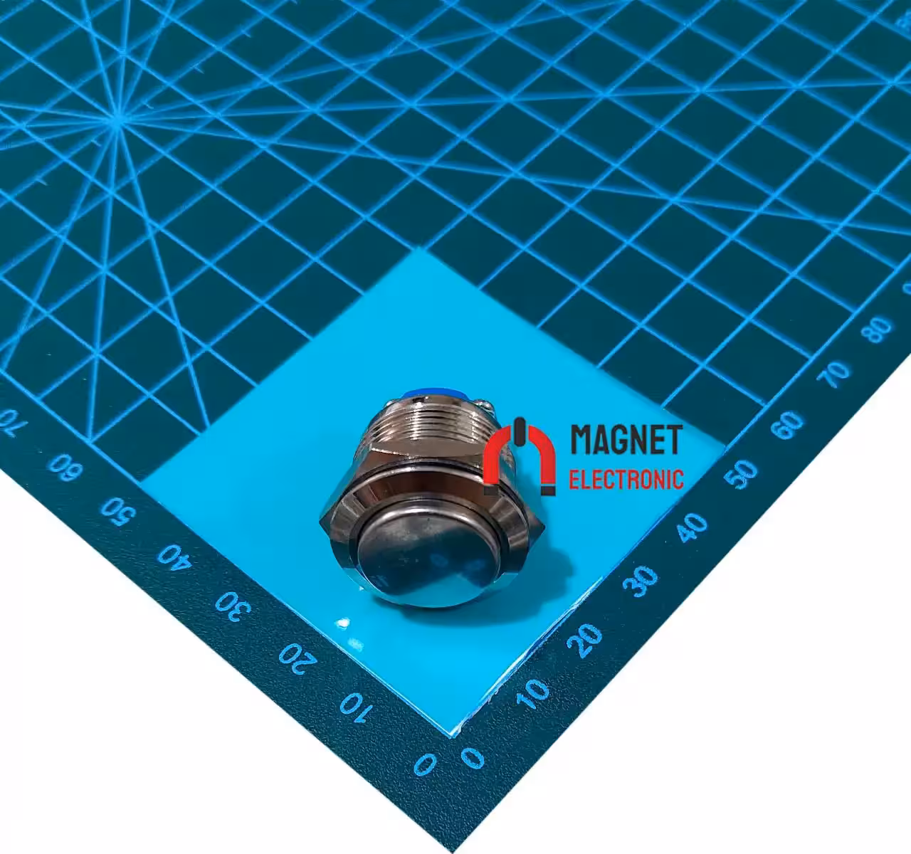 کلید شاسی PBS-28B-4/N-19MM-PUSHBUTTON-1719