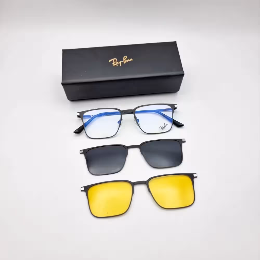 عینک دو کاوره ریبن مدل 7012 رنگ مشکی