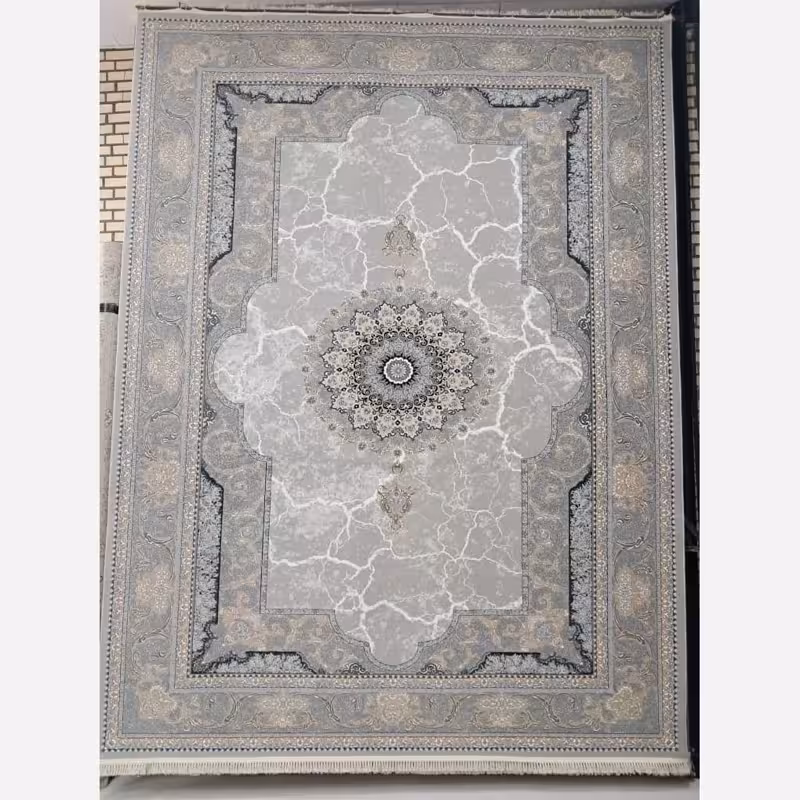 فرش ماشینی وینتیج 9متری 700شانه جدید کاشان صددرصدنخ اکریلیک مناسب دکوراسیون لوکس