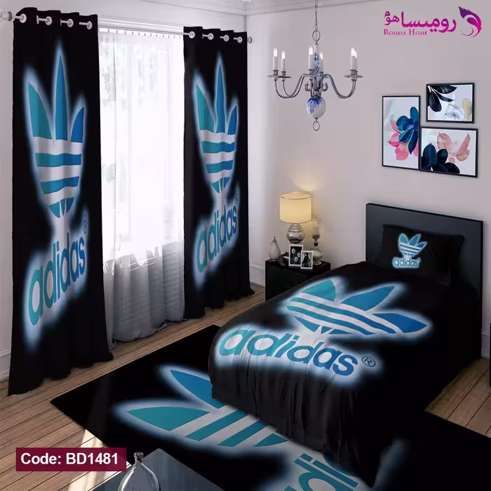 قیمت و خرید روتختی طرح ADIDAS یک نفره برند دکو کد BD1481