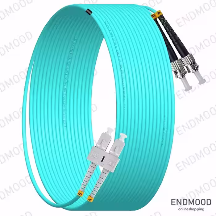 پچ کورد فیبر نوری 5 متری داپلکس نگزنس Nexans OM3 SC-ST