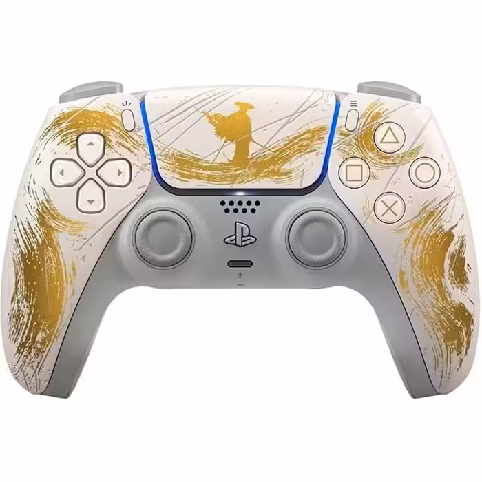 دسته بازی  PS5 DualSense - Ghost of Yotei Gold Limited Edition